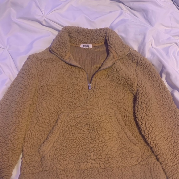 GARAGE size xs Sherpa quarter zip pullover - Picture 4 of 4